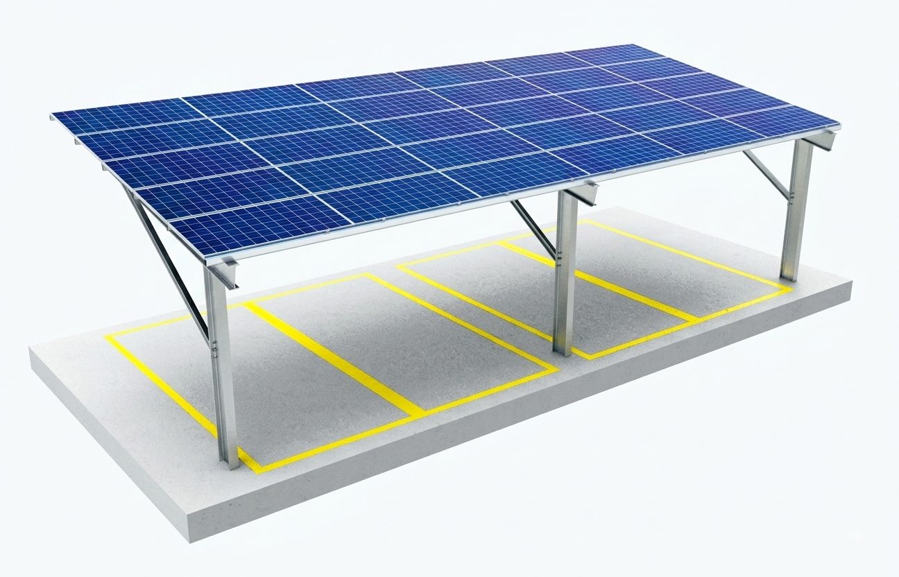 Solar Carport Module Mounting Structures