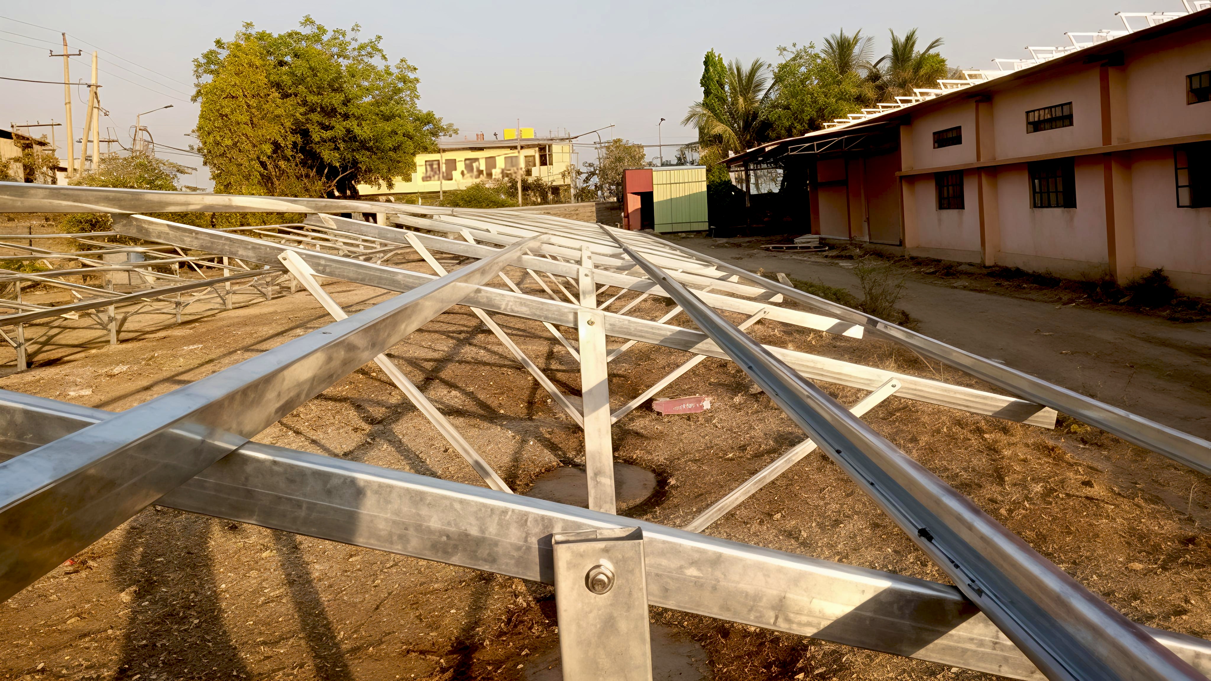 Gulbarga 90KW Ground Mounted Structure