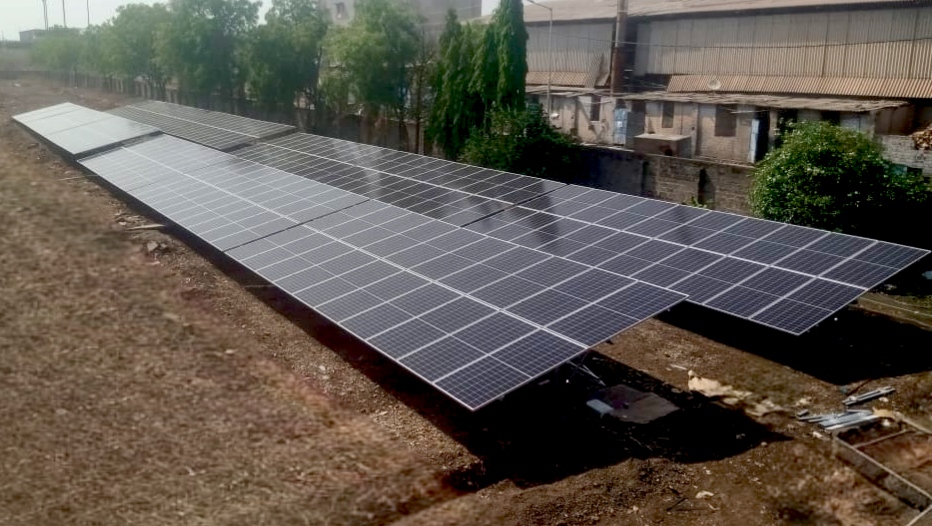 Gulbarga 90KW Ground Mounted Structure